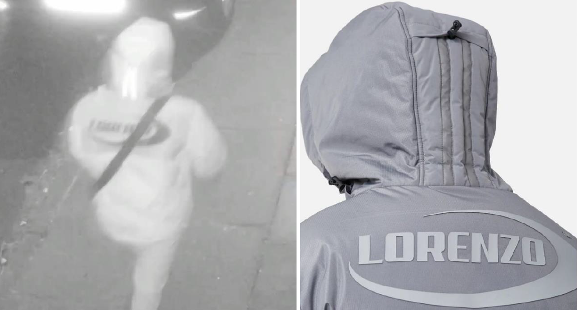 CCTV image (left) and what we believe the coat looks like (right).png