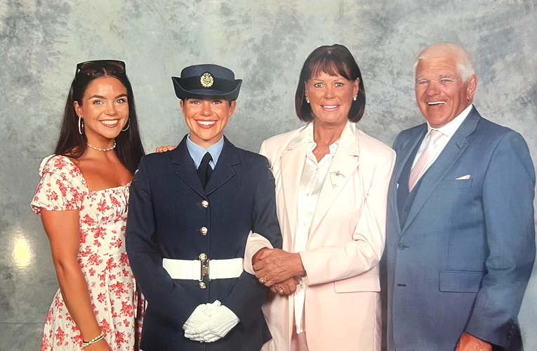 Georgina, Victoria (RAF graduation), Dawn & David.jpg